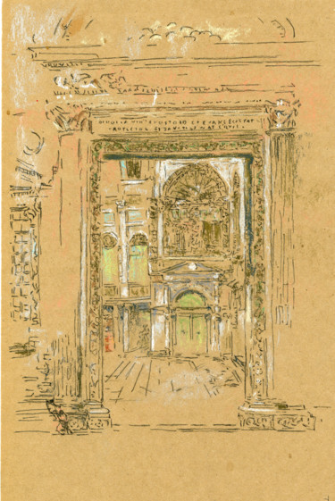 Reproduction of Whistler's "San Gidivani Apostolo"