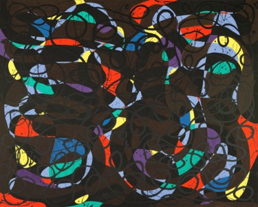 Pittura intitolato "Indestructible Soul" da Cyril Walker, Opera d'arte originale, Smalto