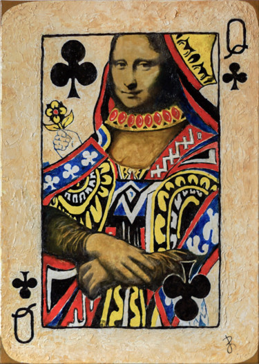 Queen of Art. Oil on Canvas. Mixed media. 绘画 标题为“Queen of Art. Oil o…” 由Retne, 原创艺术品, 油