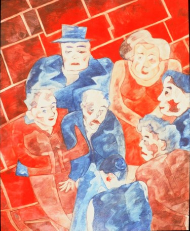 제목이 "condoléances"인 미술작품 Philippe Butto로, 원작, 기름