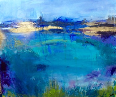 Peinture intitulée "aqua" par Isabelle Nativelle, Œuvre d'art originale, Autre