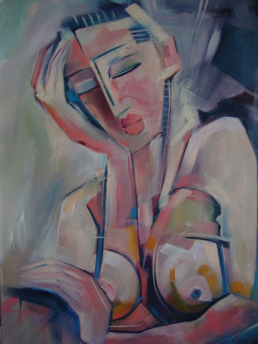 Schilderij getiteld "DAYDREAM II" door Sonja Brzak, Origineel Kunstwerk, Olie