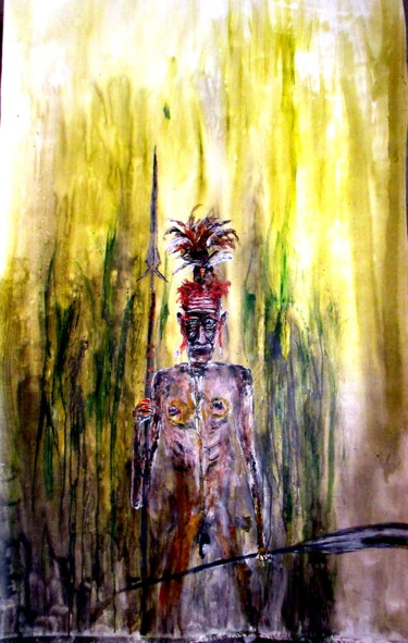 Peinture intitulée "IFUGAO" par Gillsman, Œuvre d'art originale