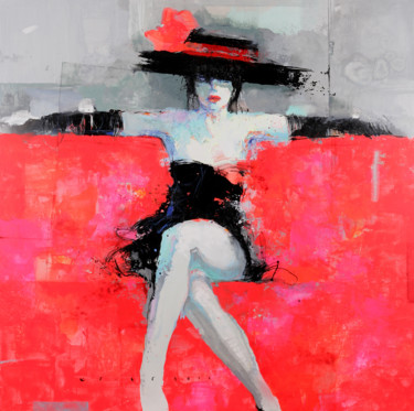 Painting titled ""In the arms of a r…" by Viktor Sheleg, Original Artwork, Oil