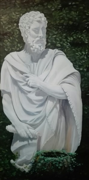 Peinture intitulée "Apollonius de Tyane" par Mikel Richard (Mik'Art), Œuvre d'art originale, Acrylique