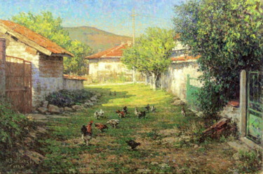 Pintura titulada "Afternoon Passage" por Nikolo Balkanski, Obra de arte original, Oleo