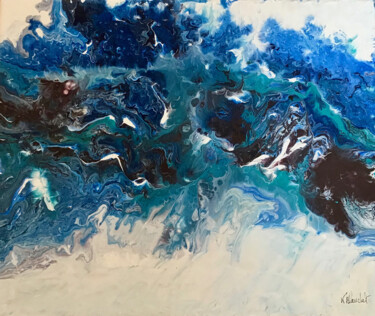 Painting titled "Déferlante" by Karl Blanchet, Original Artwork, Acrylic