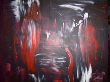 Painting titled "Odeurs de nuit" by Bruno Briatte, Original Artwork, Oil