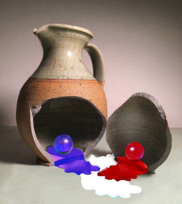 Rupture sociale - Social Break. 「Rupture sociale - S…」というタイトルのデジタルアーツ Philippe Renouによって, オリジナルのアートワーク, 写真モンタージュ