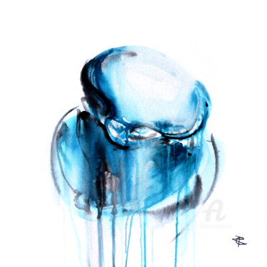 Schilderij getiteld "Effusion Coquillage…" door Constance Robine, Origineel Kunstwerk, Aquarel