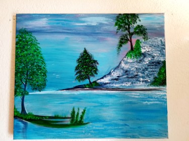 Paysage à l acrylique