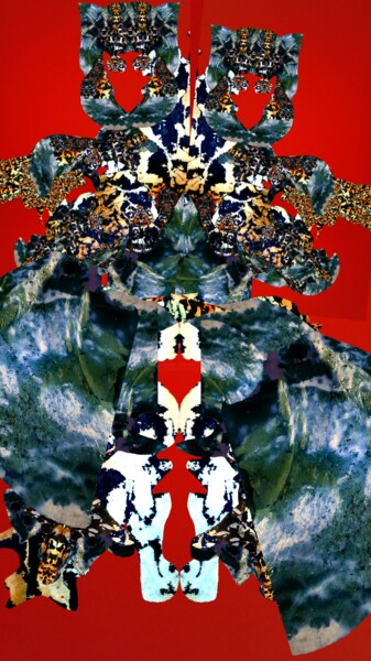 Digital Arts titled "Templare in Tibet (…" by Mangani', Original Artwork