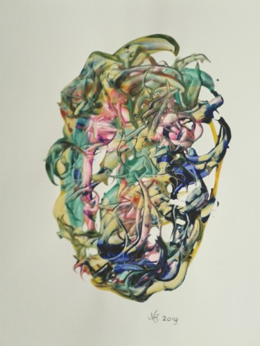 Schilderij getiteld "20190414-135913.jpg" door Marianne Huizinga, Origineel Kunstwerk