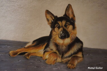 Dessin intitulée "Kili" par Michel Guillet, Œuvre d'art originale, Pastel