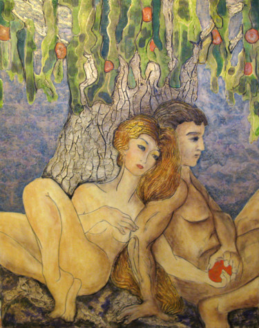 Pintura titulada "Edem" por Natalia Laletina, Obra de arte original