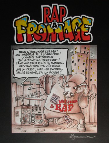 Dessin intitulée "RAP !" par Philippe Lemarinier, Œuvre d'art originale, Encre