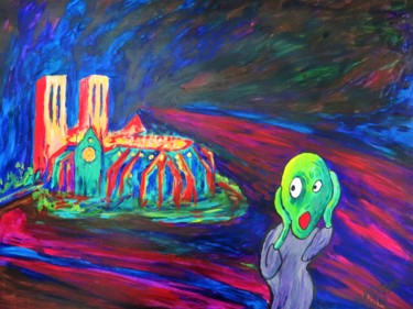 Notre Dame Paris Scream of Munch