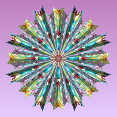 Arts numériques intitulée "MANDALA (fichier)" par Alain Du Mortier, Œuvre d'art originale, Peinture numérique
