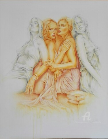 NU - " Les Muses" Peinture intitulée "NU - " Les Muses"" par Marc Ciavarella, Œuvre d'art originale, Huile