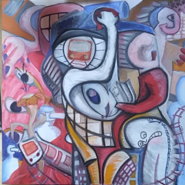Peinture intitulée "Etre et devenir, ma…" par François Devreux, Œuvre d'art originale, Huile
