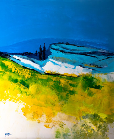 Peinture intitulée "Terres de Provence…" par Patrick Bauquel, Œuvre d'art originale, Acrylique Monté sur Châssis en bois