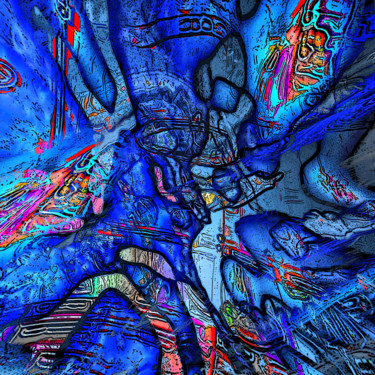 Entre mondes.jpg Arts numériques intitulée "Entre mondes.jpg" par Pascal Moulin, Œuvre d'art originale, Travail numérique 2D