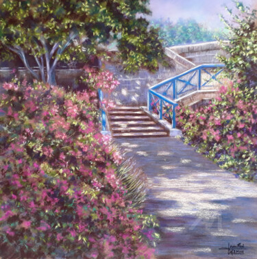 「Douce exhalaison」というタイトルの絵画 Jean-Paul Ramonによって, オリジナルのアートワーク, パステル