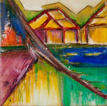 Painting titled "Home" by Artist Supreetha, Original Artwork, Acrylic