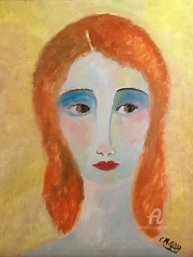 Peinture intitulée ""Souvenirs de Flore…" par Claire Marie Gay, Œuvre d'art originale, Huile Monté sur Panneau de bois