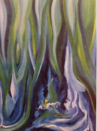 Peinture intitulée "GROTTE" par Moreau Franck Didier, Œuvre d'art originale, Huile
