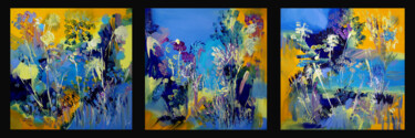 Peinture intitulée "L'esprit de là-bas" par Muriel Cayet, Œuvre d'art originale
