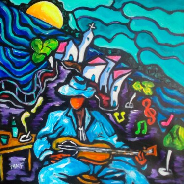 Peinture intitulée "Descanso ." par Marc Felix, Œuvre d'art originale, Acrylique