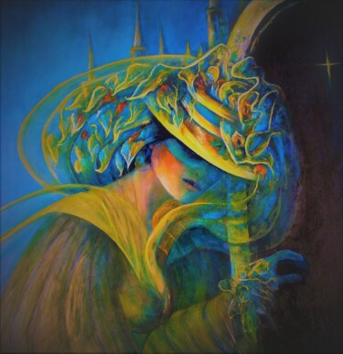 Peinture intitulée "San Marcos" par Mary Lozano, Œuvre d'art originale, Huile