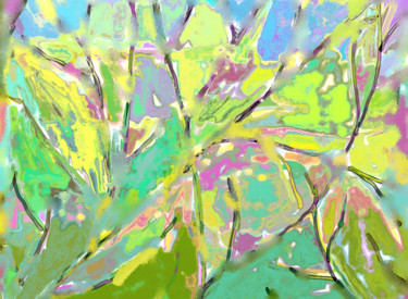 Arts numériques intitulée "Botanique" par Myriam Gylon, Œuvre d'art originale, Peinture numérique