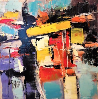Peinture intitulée "totem-hst-30x30cm.j…" par Daniel Giacchi, Œuvre d'art originale, Huile