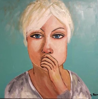 Pittura intitolato "Douleur" da Sabine M, Opera d'arte originale, Acrilico