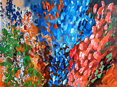 Spring flowers Painting titled "Spring flowers" by Patrick Joosten, Original Artwork, Acrylic