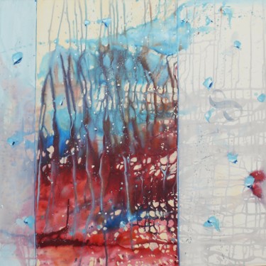 Malerei mit dem Titel "where-the-earth-mee…" von Cynthia Ligeros, Original-Kunstwerk, Acryl