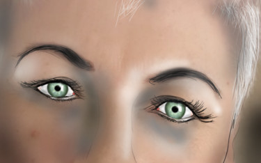 数字艺术 标题为“Augen JL” 由Matthias Lietz, 原创艺术品, 数字油画