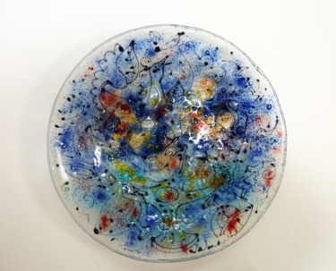 Sculpture titled "Dawn still life" by Oksana Veber, Original Artwork, Glass