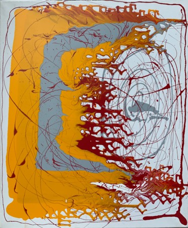 Peinture intitulée "physique quantique" par Paul Yves Poumay, Œuvre d'art originale, Acrylique