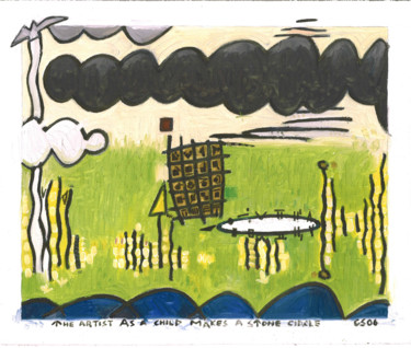 The Artist As A Child Makes A Stone Circle