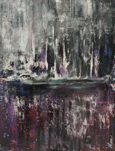 Peinture intitulée "Féerie" par Hkine, Œuvre d'art originale, Acrylique