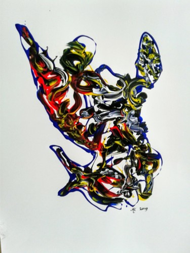 Schilderij getiteld "20190427-113230.jpg" door Marianne Huizinga, Origineel Kunstwerk