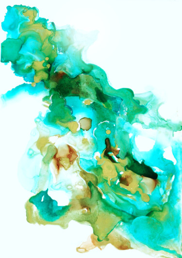 Painting titled "Envious Gold" by Artist Supreetha, Original Artwork