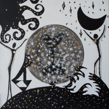 Painting titled "Beyond Time and Spa…" by Artist Supreetha, Original Artwork, Acrylic
