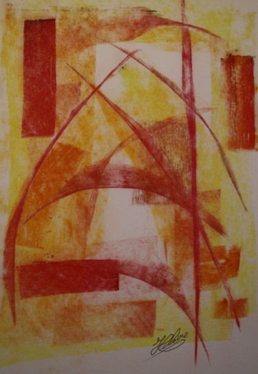 Peinture intitulée "282 Chaudes accolad…" par Jean-Christophe Hilaire, Œuvre d'art originale, Pastel