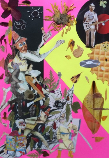 Collages getiteld "VINYL!" door Phil Colisov, Origineel Kunstwerk, Anders