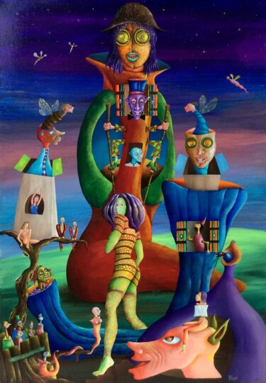 Attention dans les virages Peinture intitulée "Attention dans les…" par Andrej Platounov, Œuvre d'art originale, Huile