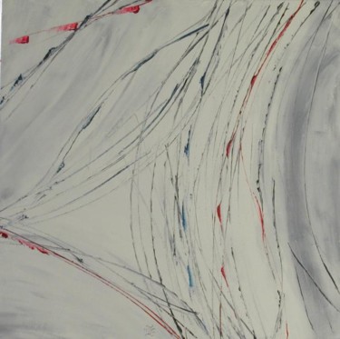 Peinture intitulée "Carrefour sous la n…" par Anne Garnier, Œuvre d'art originale